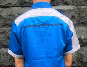 Produk - Kemeja Lengan Pendek Biru PMI Kota Surabaya - Korpora Uniform - Seragam, Konveksi Seragam Kemeja Lengan Pendek